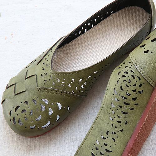 Dames geruit patroon Mesh Flats Doll schoenen