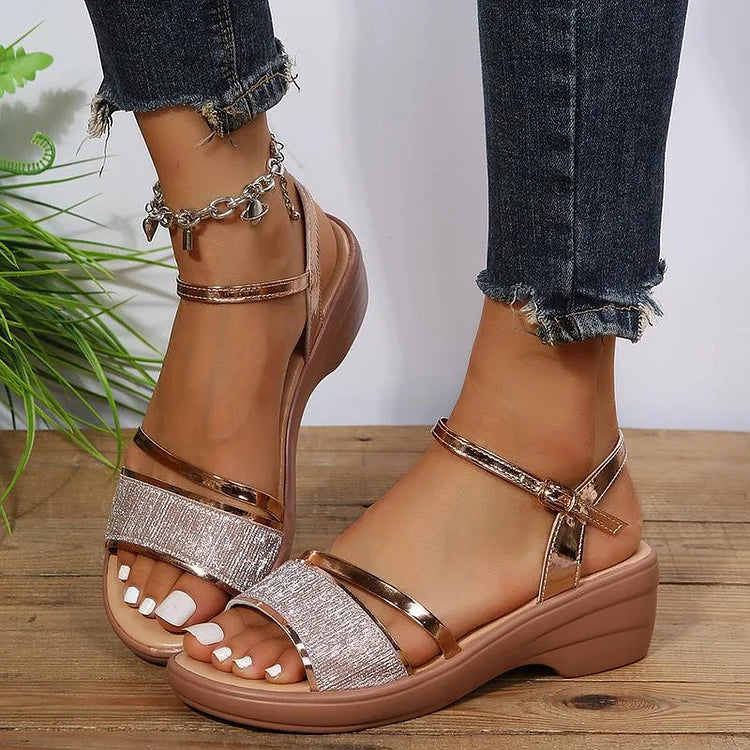 Vrouwen Zomer Enkelband Platform Sandalen