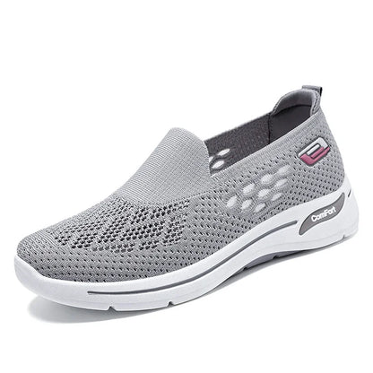 Dames Dames Slip On Memory Foam Casual Smart Walking Work Trainers Schoenen Maat