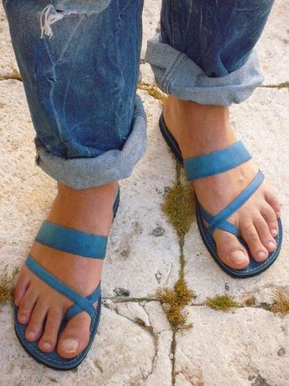 Leren sandalen voor dames