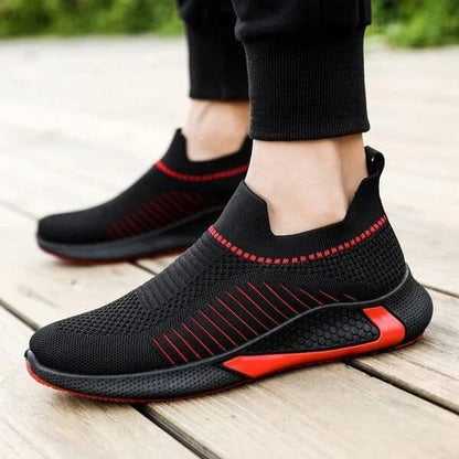 Ademende Man Sneakers Slip On Loafer Schoen