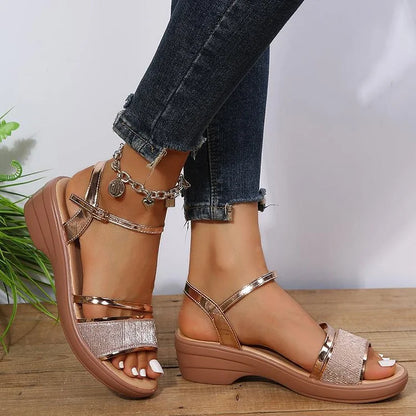 Vrouwen Zomer Enkelband Platform Sandalen