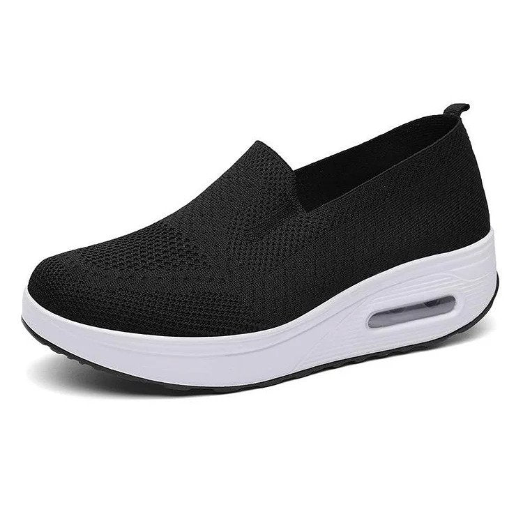 Vrouwen Orthopedische Sneakers, Kussen Platform Diabetische Wandelschoenen Slip On