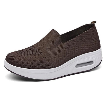 Vrouwen Orthopedische Sneakers, Kussen Platform Diabetische Wandelschoenen Slip On