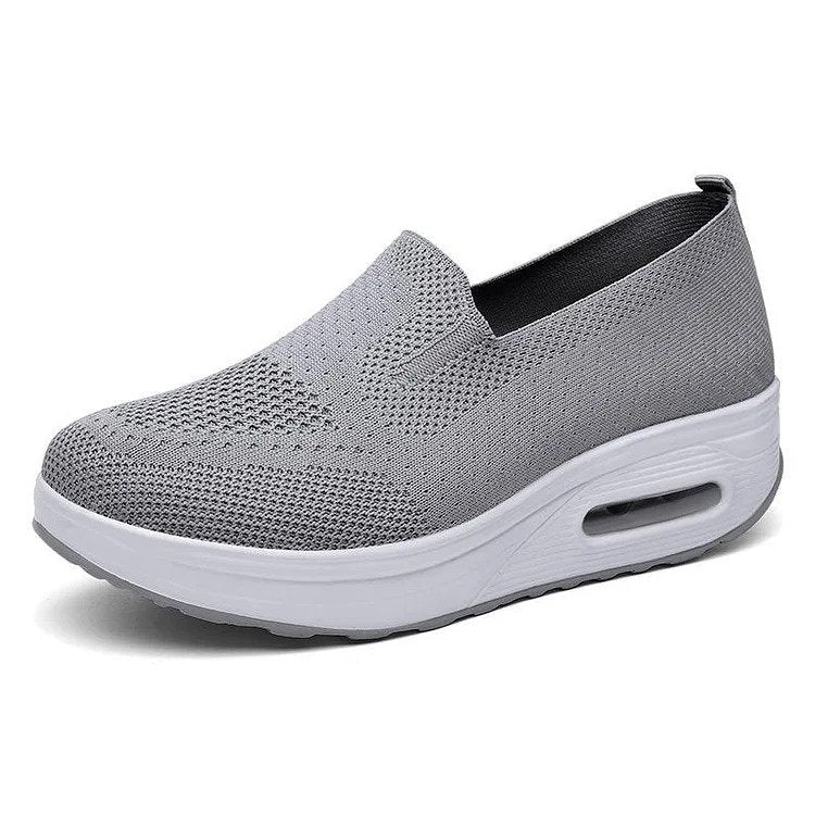 Vrouwen Orthopedische Sneakers, Kussen Platform Diabetische Wandelschoenen Slip On