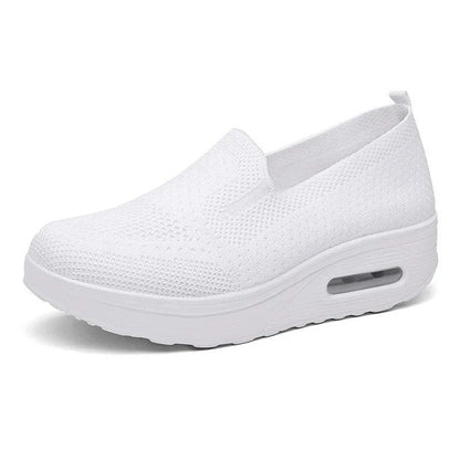 Vrouwen Orthopedische Sneakers, Kussen Platform Diabetische Wandelschoenen Slip On