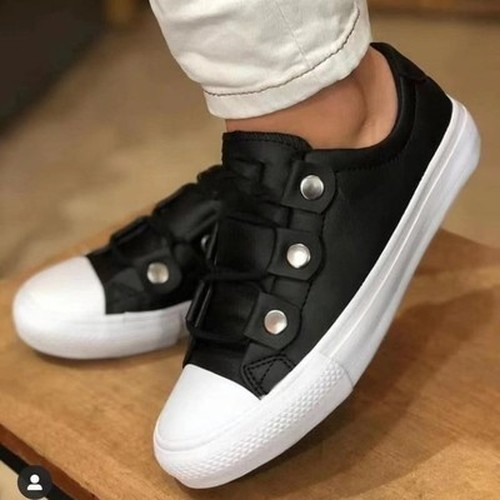 Trendy Leren Sneakers