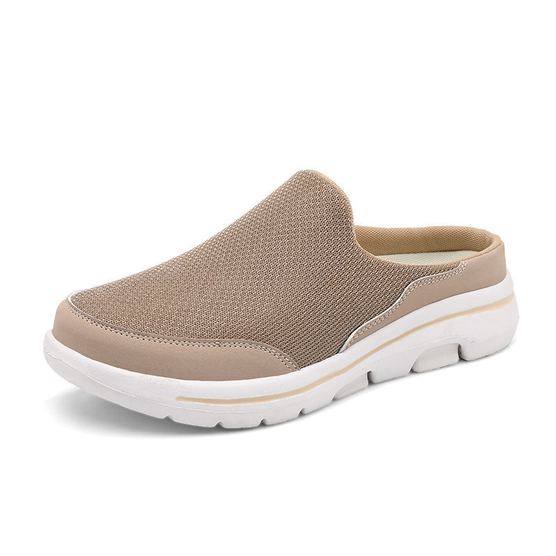 Slip-on Mesh Half Schoenen Straat Heren Slippers Lichtgewicht Comfortabele Sandalen