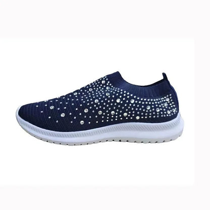 Gevulkaniseerde schoenen Sneakers Vrouwen Trainers Gebreide Sneakers Vrouwen Slip-on