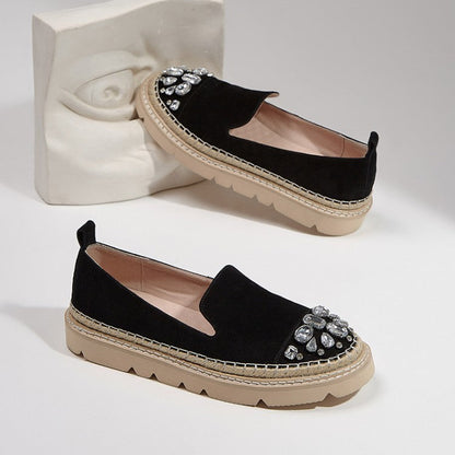 Vrouwen Flats Gotische schoenen Slip-On Platform Loafers