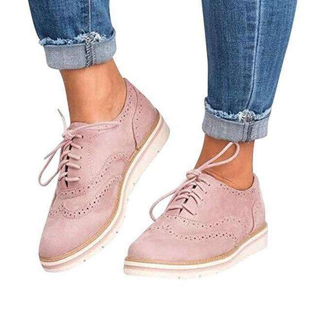 Vrouwen Casual Lace up Oxfords Flats