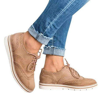 Vrouwen Casual Lace up Oxfords Flats