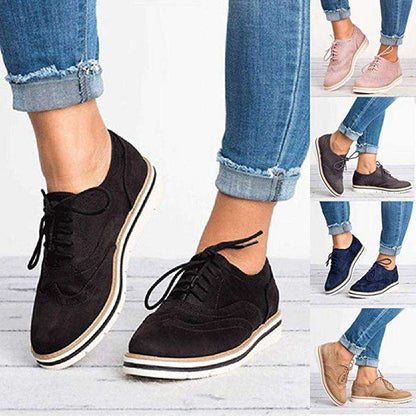 Vrouwen Casual Lace up Oxfords Flats