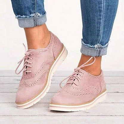 Vrouwen Casual Lace up Oxfords Flats