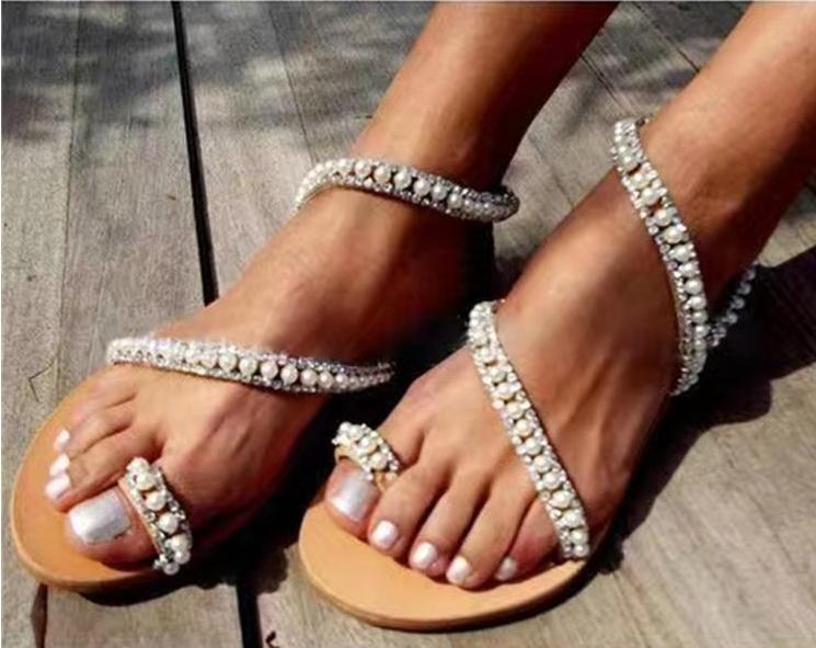 Strass Boheemse Strand Sandalen