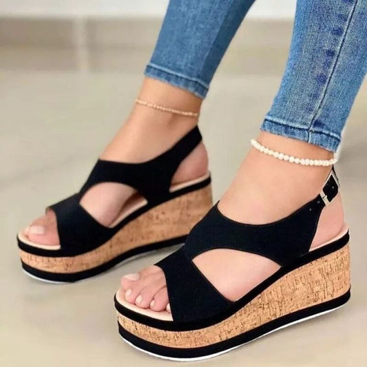 Women Thick Bottom Peep Toe Sandal