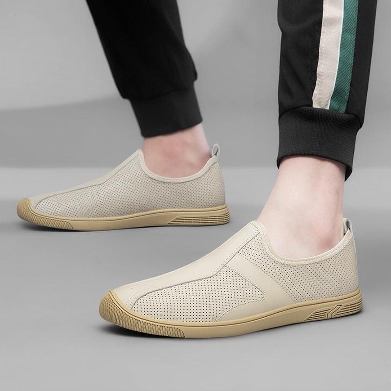 Echt Leer Mannelijke Casual Schoenen