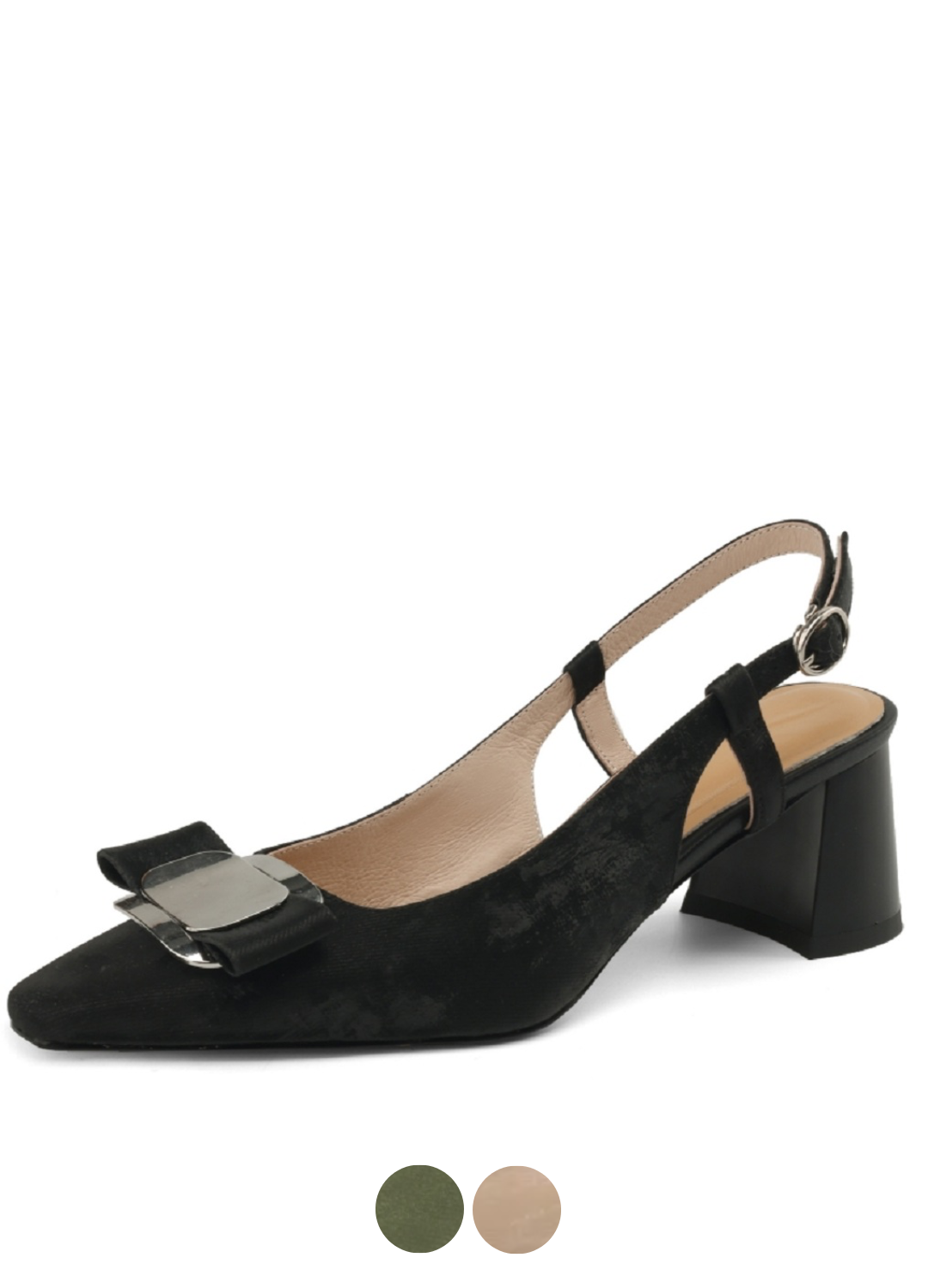 Strik Zwart Lakleer Flats