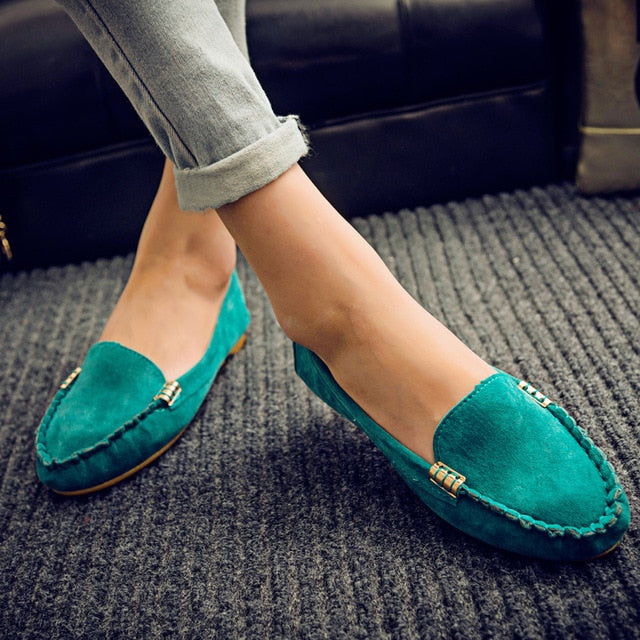 Slip-On Loafers van imitatie suède