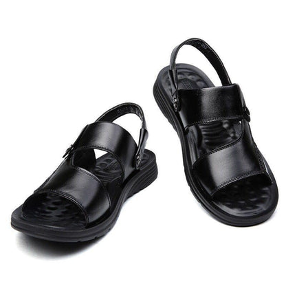 Heren Leren Casual Strand Slipper Sandalen