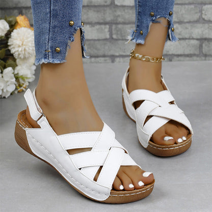 Sandalen met sleehak voor vrouwen