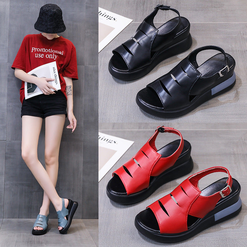 Comfort sleehak enkelsandalen