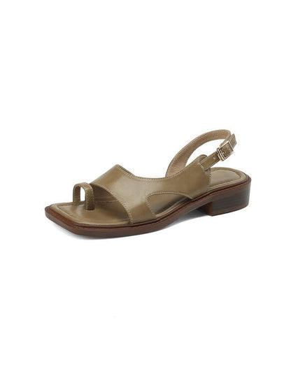 Klassieke en casual leren sandalen