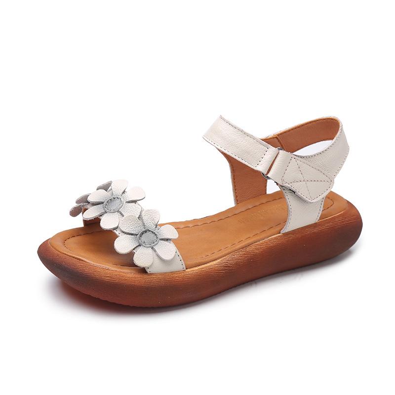 Vrouwen Gesp Band Bloemen Sandalen