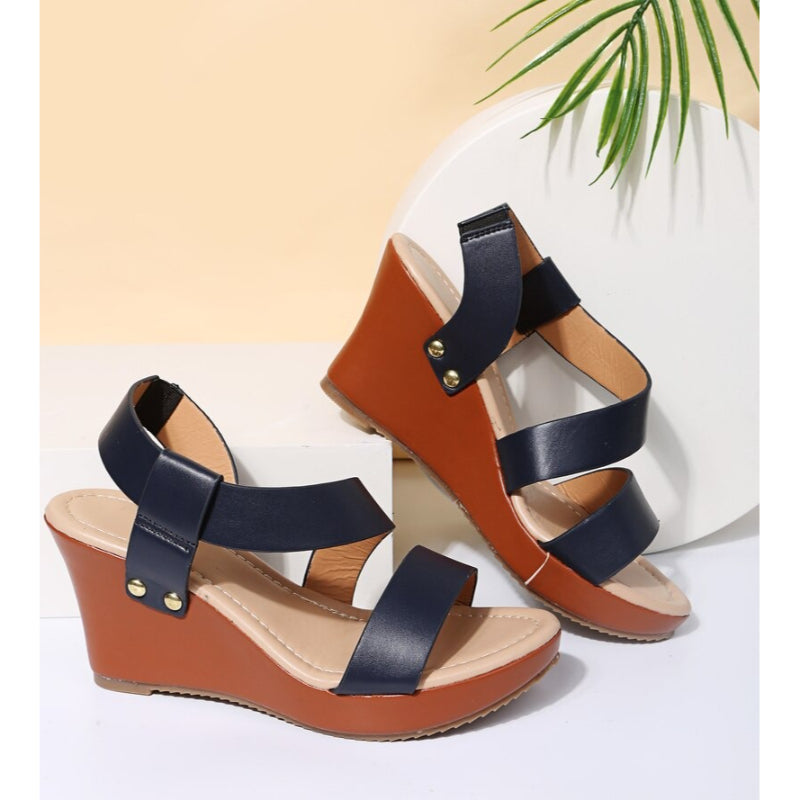 Vrouwen Platform Wedge Solid Sandaal