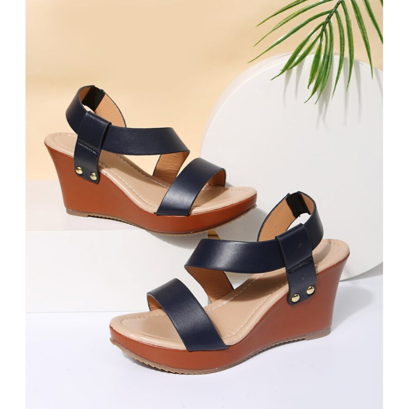 Vrouwen Platform Wedge Solid Sandaal