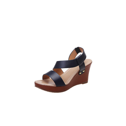 Vrouwen Platform Wedge Solid Sandaal