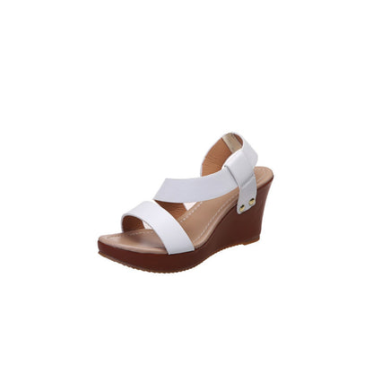 Vrouwen Platform Wedge Solid Sandaal