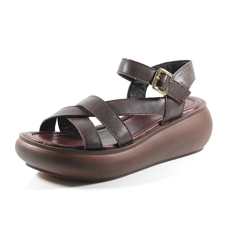 Echt Leren Romeinse Sandalen